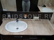 RAIDSTONE - Столешница в ванную из мрамора Дайно Реале