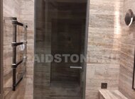 RAIDSTONE - Столешница для подвесной раковины ванной комнаты из травертина Сильвия