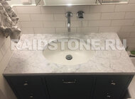 RAIDSTONE - Столешница из мрамора Bianco Carrara C для ванной комнаты