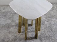 RAIDSTONE - Журнальный столик из мрамора и латуни