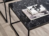 RAIDSTONE - Журнальный столик из мрамора Nero Marquina