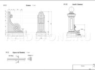 RAIDSTONE - Столб с волютой из гранита