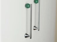 RAIDSTONE - Ручка из латуни с зеленым натуральным камнем