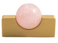 RAIDSTONE - Ручка из латуни розовая с натуральным камнем