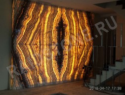 Панно из оникса Миель с подсветкой