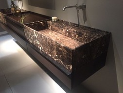Раковина из мрамора Имперадор дарк