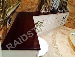 Столешница на тумбу в ванной комнате из Corian