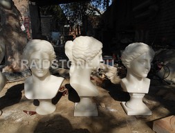 3 из 6-и бюстов из белого мрамора