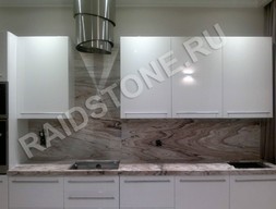 Столешница и фартук для кухни из мрамора Palissandro Bronze